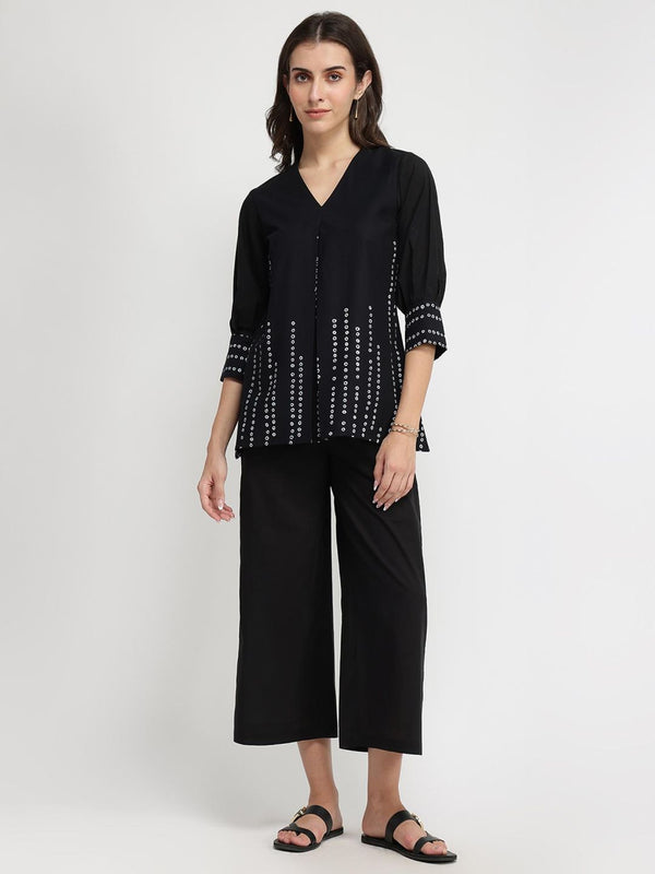 Cotton Black Co-Ord Set